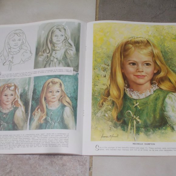 Vintage "How Frances O Farrell Paints Portraits" book #160, 37 pages - Picture 4 of 4
